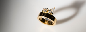 Toi Et Moi Two Diamonds Engagement Ring in 18K Yellow Gold - Affinity Diamonds