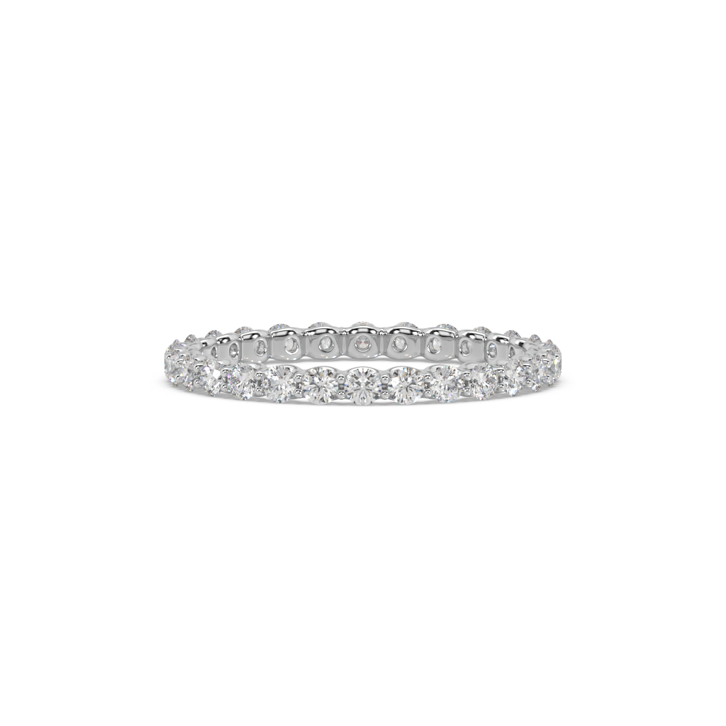 Mini U-Prong Eternal Diamond Ring | Affinity Diamonds