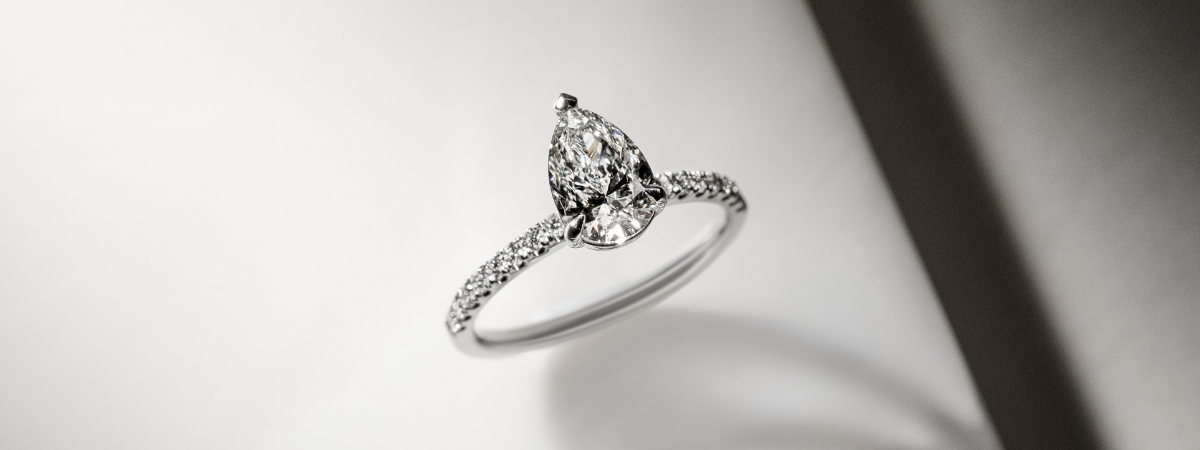 Pear Cut Diamond Engagement Ring | Affinity Diamonds