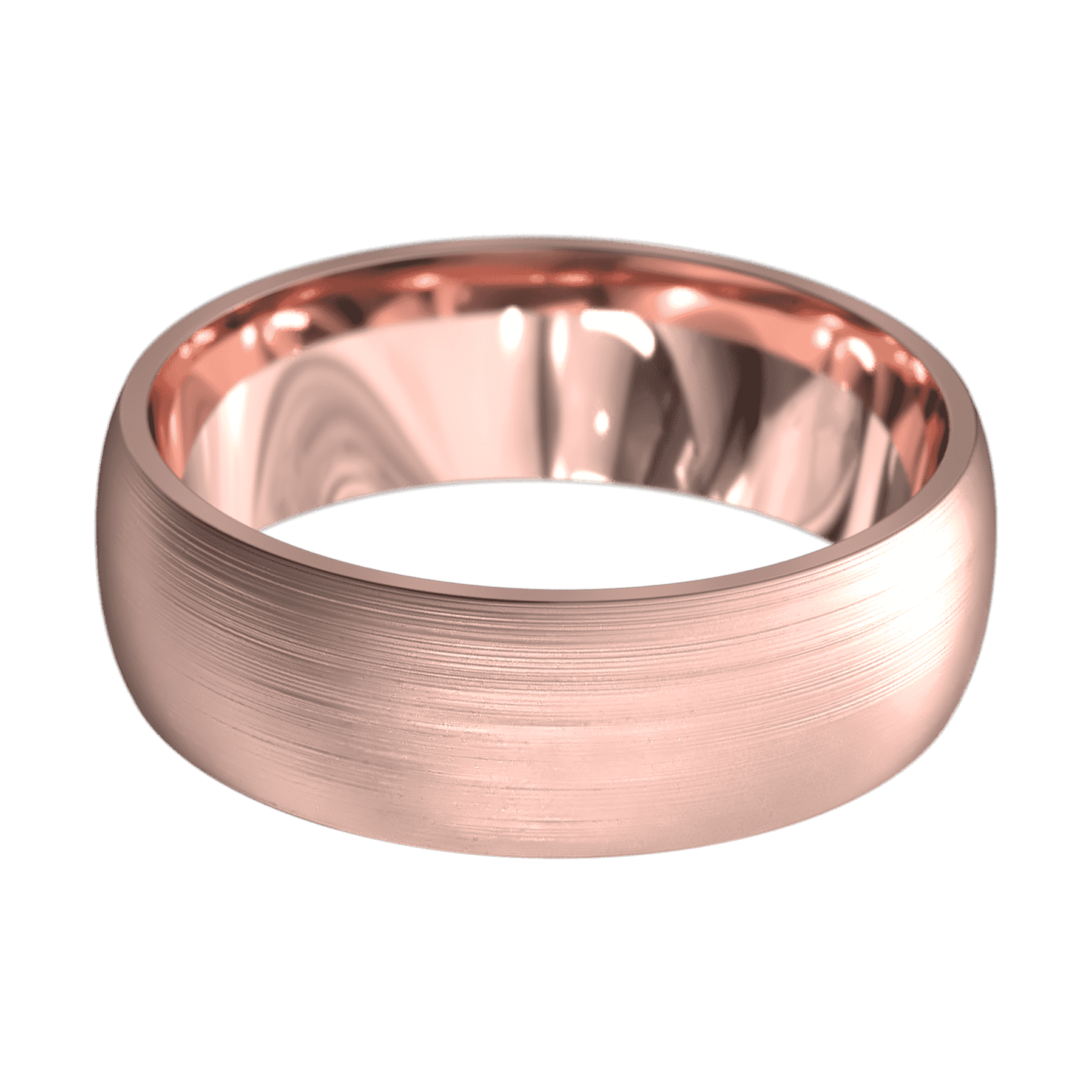 7.00MM Half Round Brushed Ring | Affinity Diamonds