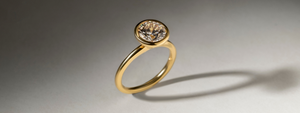 Round Bezel Engagement Ring | Affinity Diamonds