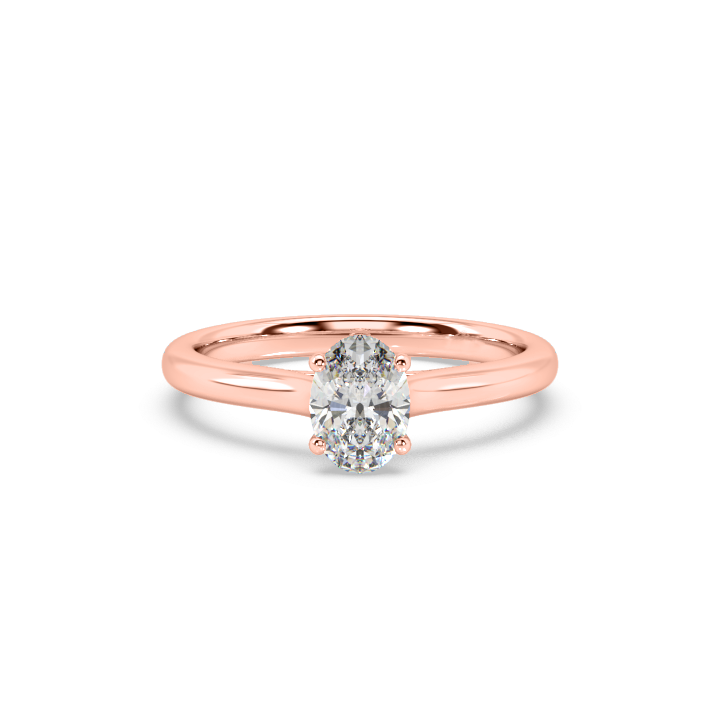 Traditional Solitaire Oval Engagement Ring | Affinity Diamonds