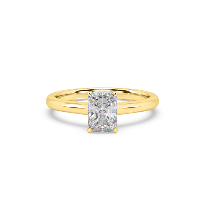 Traditional Solitaire Radiant Engagement Ring | Affinity Diamonds