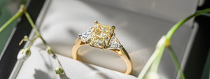 Yellow Coloured Diamond Engagement Ring_Affinity Diamonds